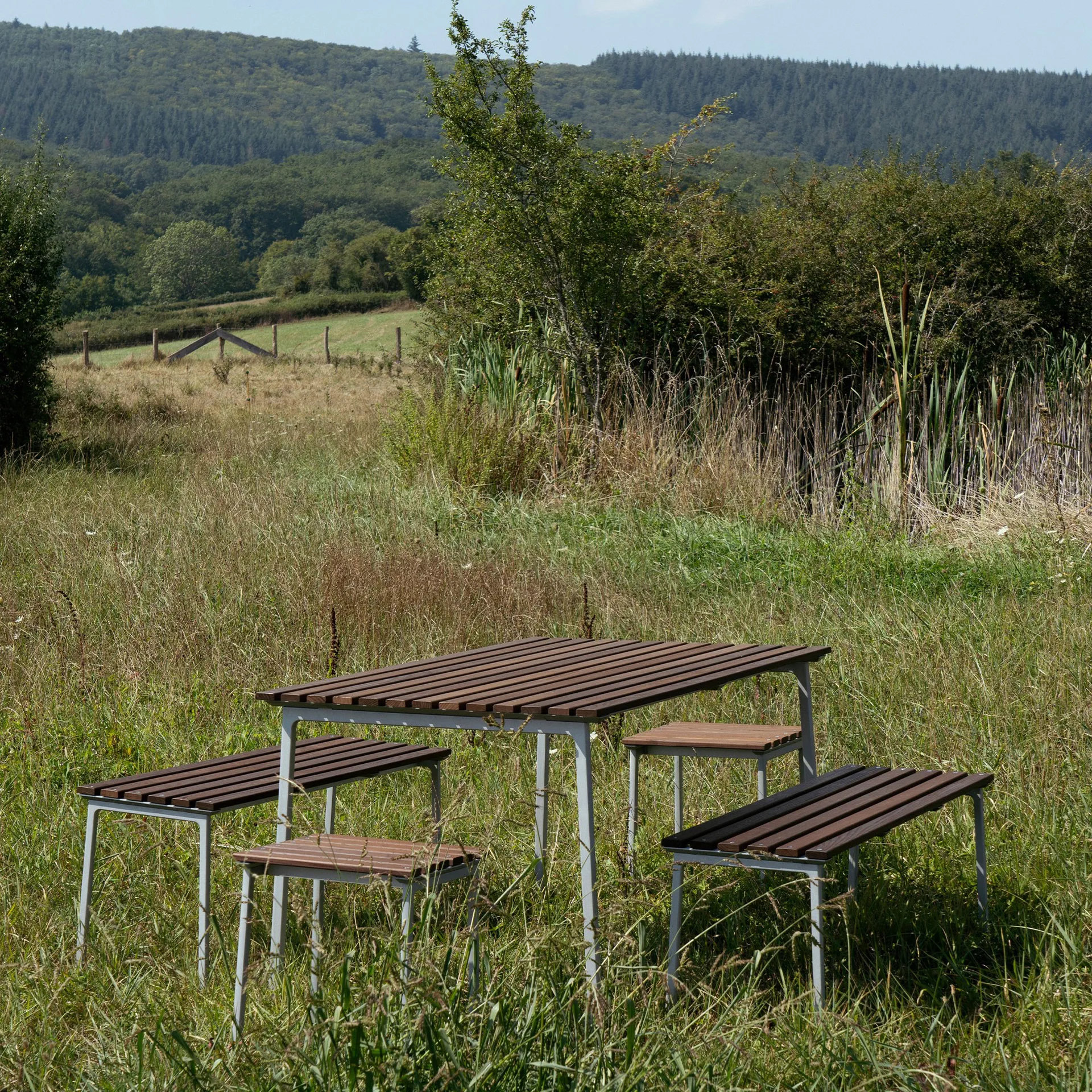 Traverse Bench 114 πάγκος, Λαδωμένη φράξος HAY
