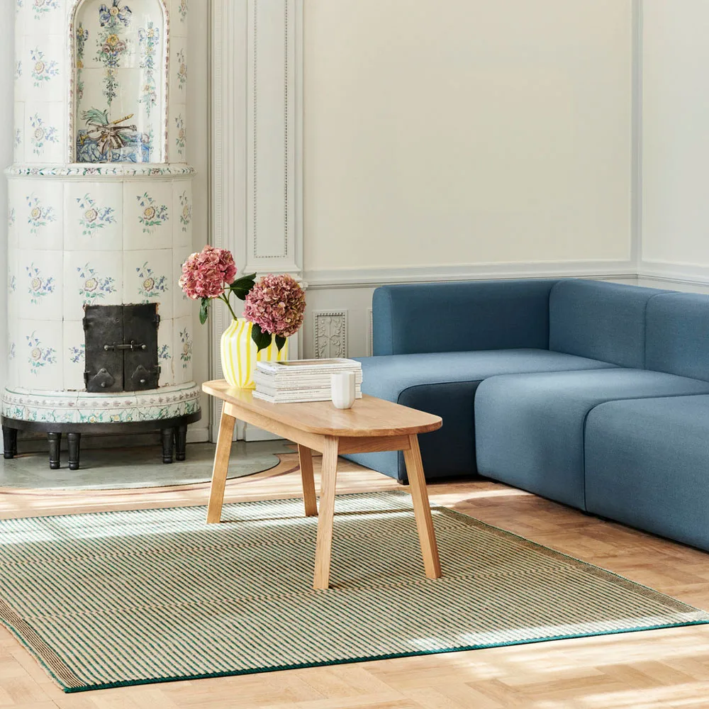 Triangle Leg πάγκος, λακαρισμένη δρυς με βάση το νερό, 200 cm HAY