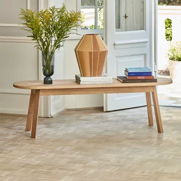 Triangle Leg πάγκος - λακαρισμένη δρυς με βάση το νερό, 200 cm - HAY