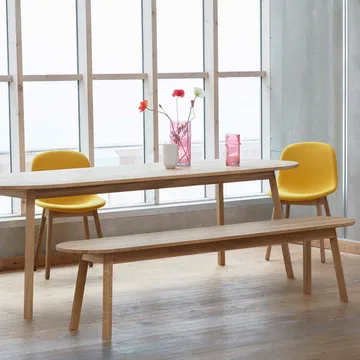 Triangle Leg πάγκος - λακαρισμένη δρυς με βάση το νερό, 200 cm - HAY