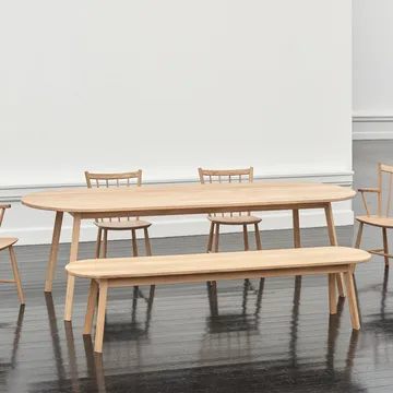 Triangle Leg τραπεζαρία - Λακαρισμένη δρυς, 250x85 εκ. - HAY