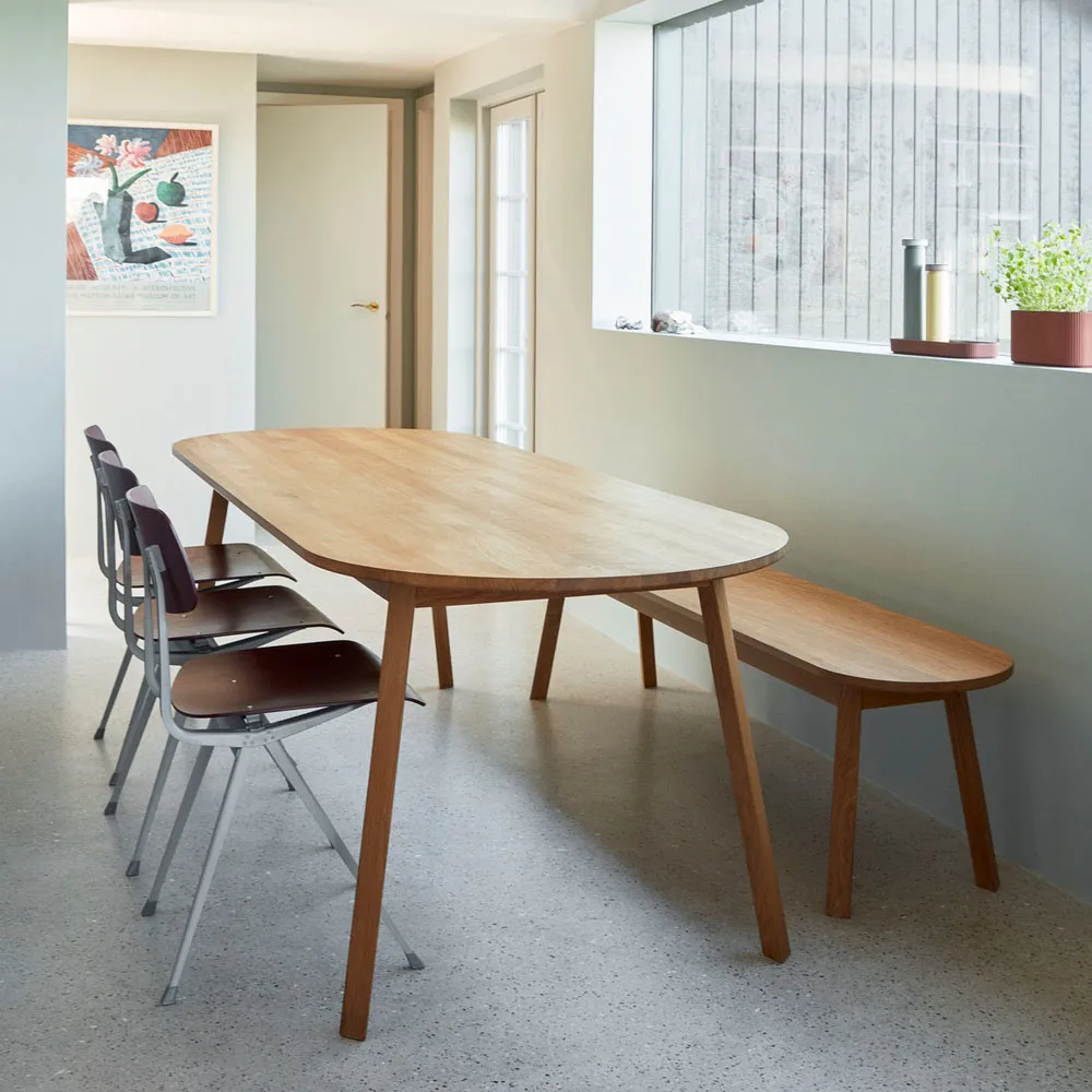 Triangle Leg τραπεζαρία, Λακαρισμένη δρυς, 250x85 εκ. HAY