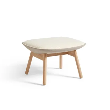 Σκαμπό υποποδίου Uchiwa - Cream A5-δρυς-Canvas 244 - HAY