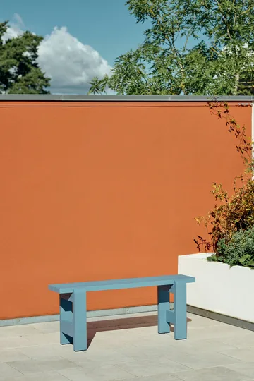 Weekday πάγκος 111x23 cm λακαρισμένο πεύκο - Azure blue - HAY