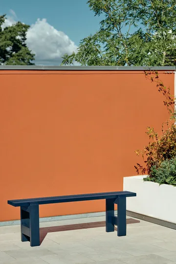 Weekday πάγκος 140x23 cm λακαρισμένο πεύκο - Steel blue - HAY