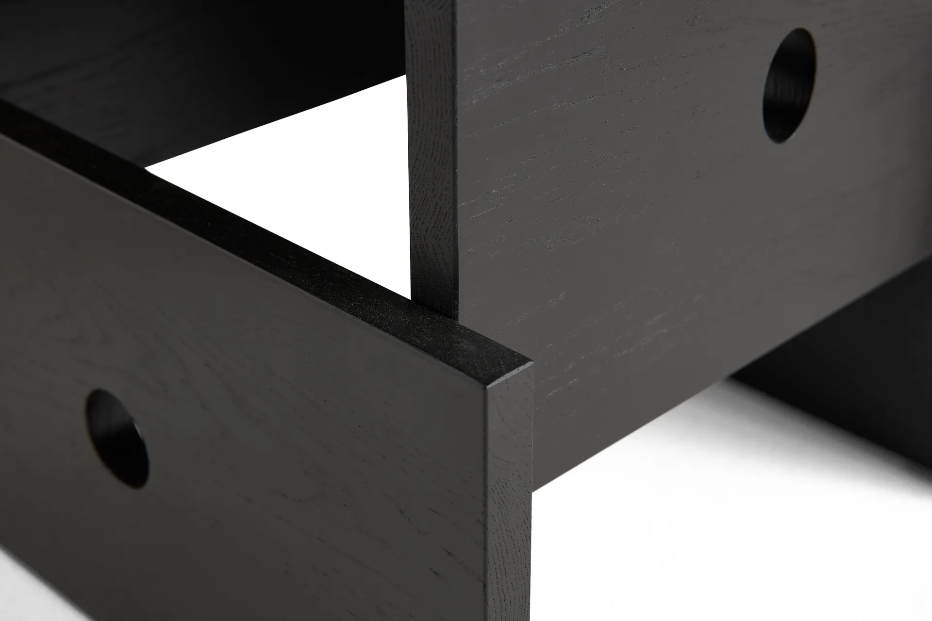 Wood Box τραπεζάκι σαλονιού, Μαύρο-λακαρισμένη δρυς HAY