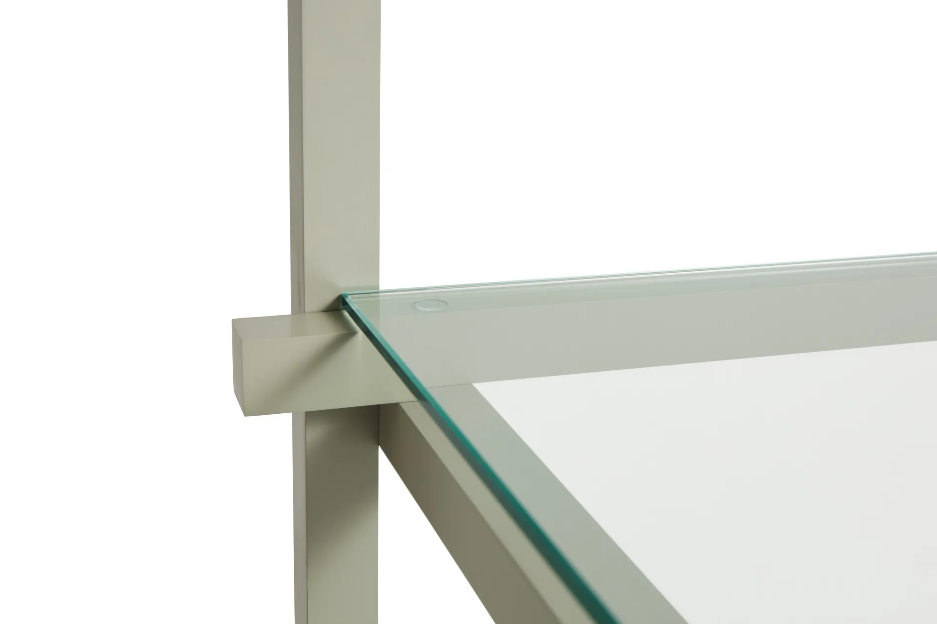 Woody Column ράφι, Οξιά-clear glass, χαμηλό HAY