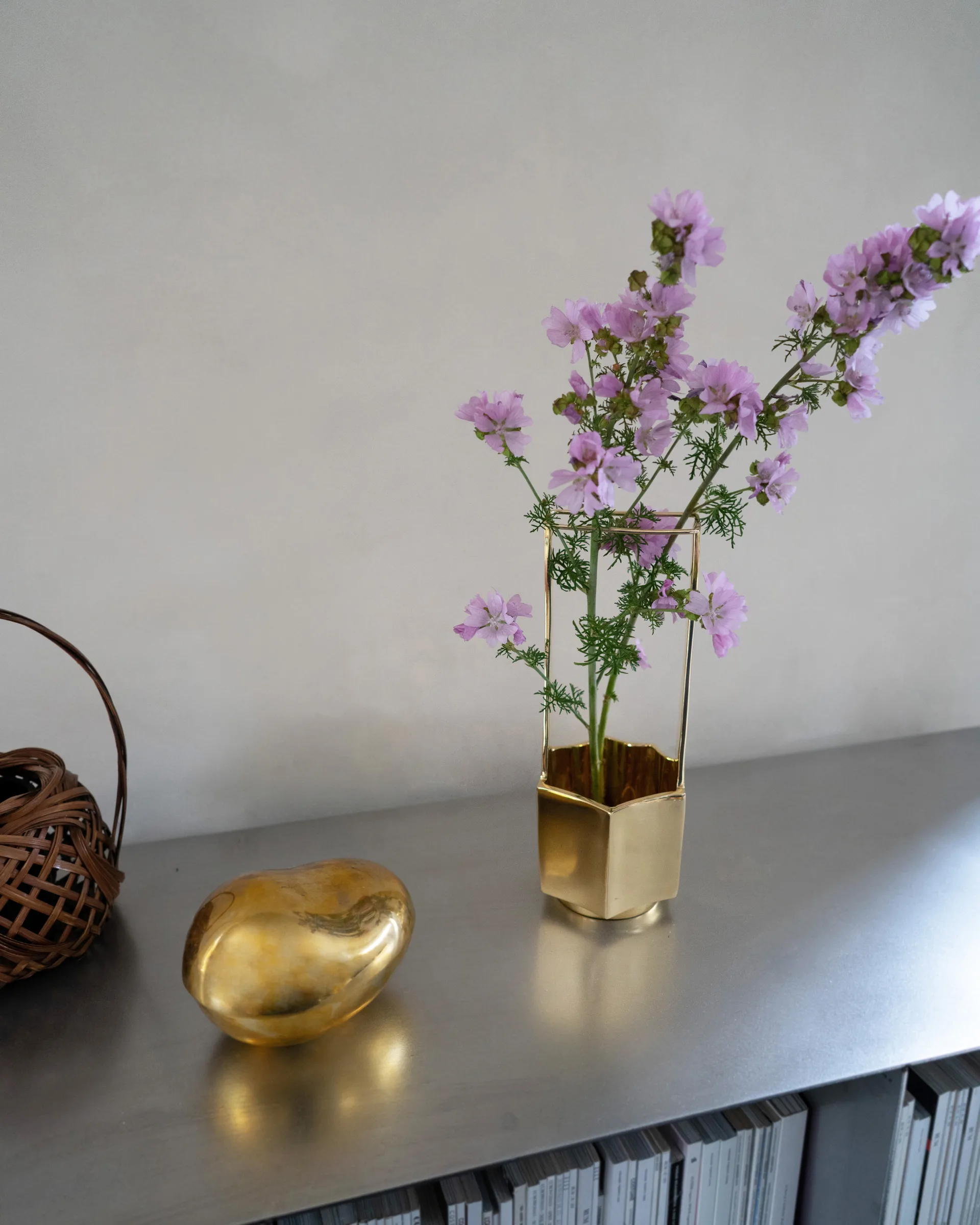 Ikebana βάζο 30 εκ., Ορείχαλκος Hein Studio