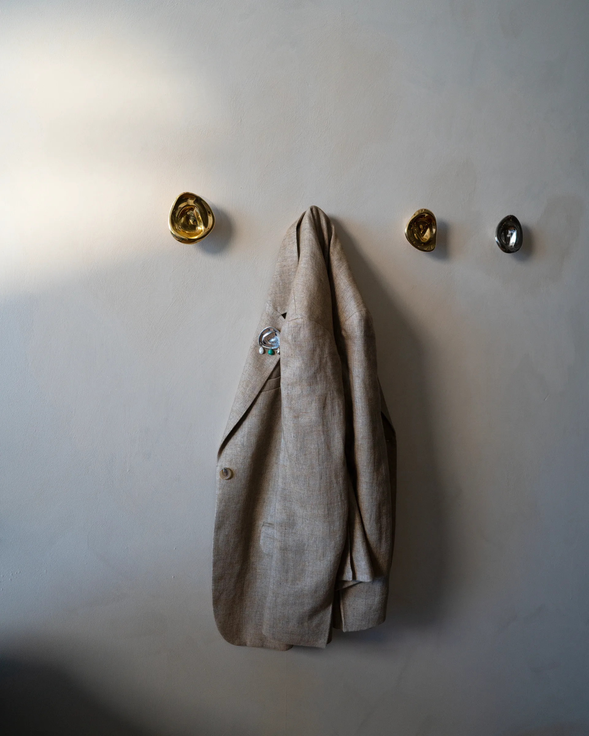 Μικρό χερούλι Ripple no. 01, Χρώμιο Hein Studio