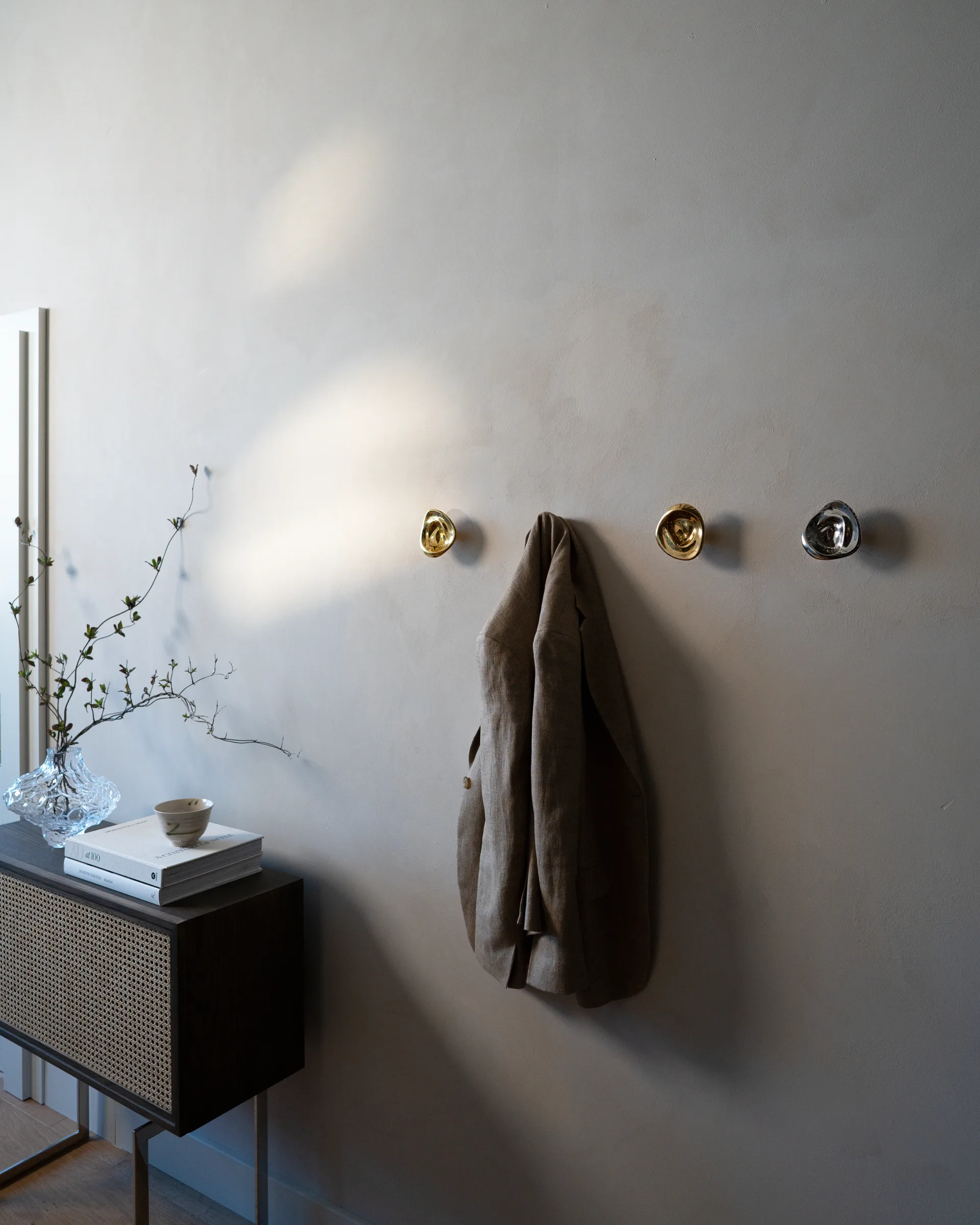 Μεγάλο χερούλι Ripple no. 02, Χρώμιο Hein Studio