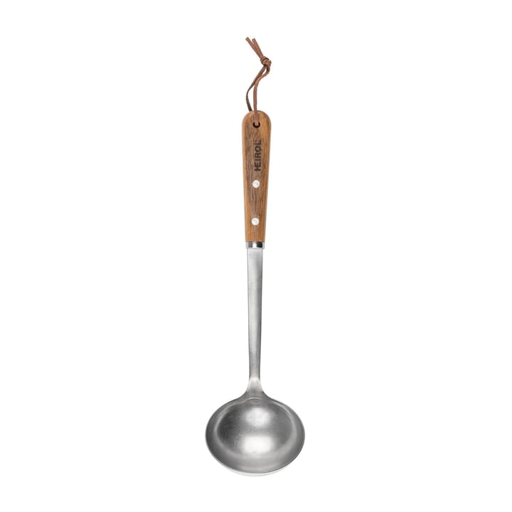 Κουτάλα από ανοξειδωτο ατσάλι 29.8 cm - Οξιά - Heirol