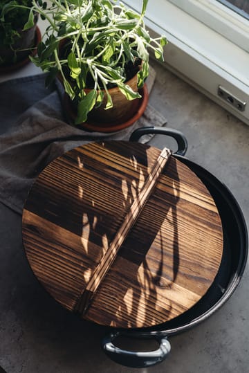 Cast σιδερένιο γάστρα με ξύλινο καπάκι - Ø 30 cm - Heirol