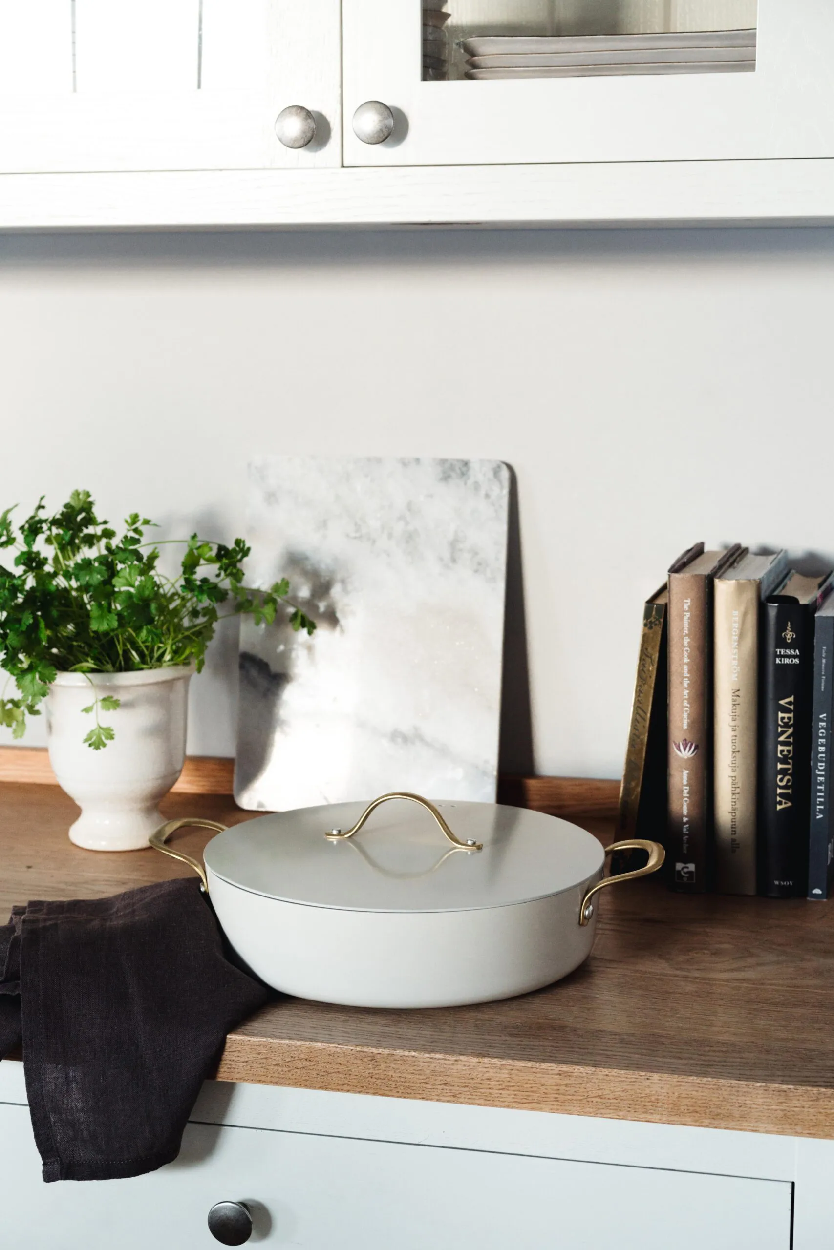 Κατσαρόλα με καπάκι Heirol Royal Pearl Ø28 cm, Άσπρο-χρυσό Heirol