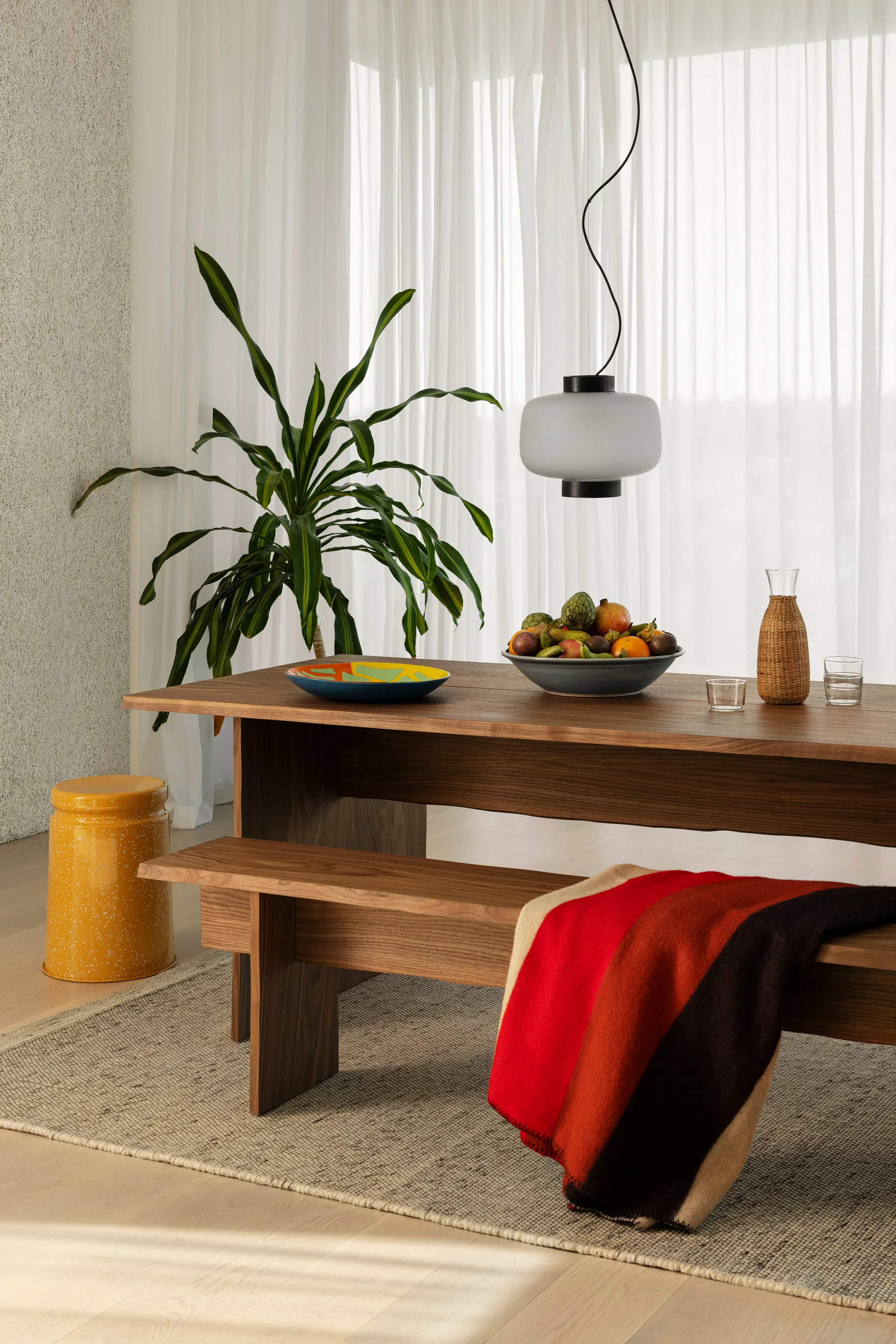 Bookmatch πάγκος 210 cm, Καρυδιά Hem