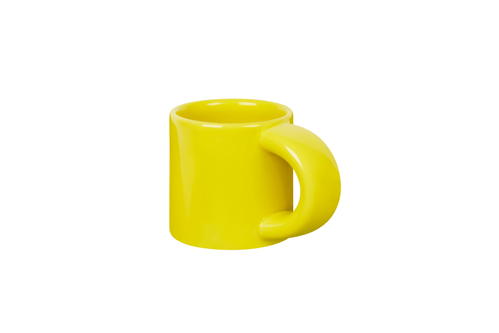 Bronto φλιτζάνι εσπρέσο 10 cl 4 τεμάχια, Yellow Hem