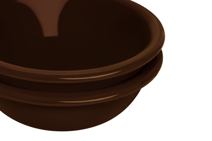 Bronto μπολ Ø17 cm 2 τεμάχια, Brown Hem