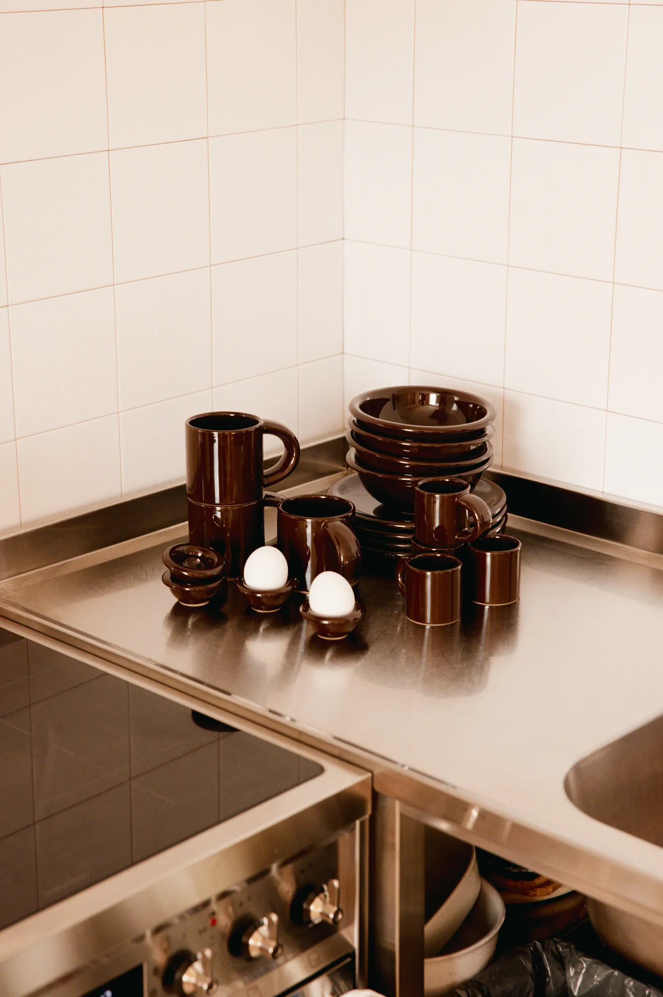 Bronto μπολ Ø17 cm 2 τεμάχια, Brown Hem