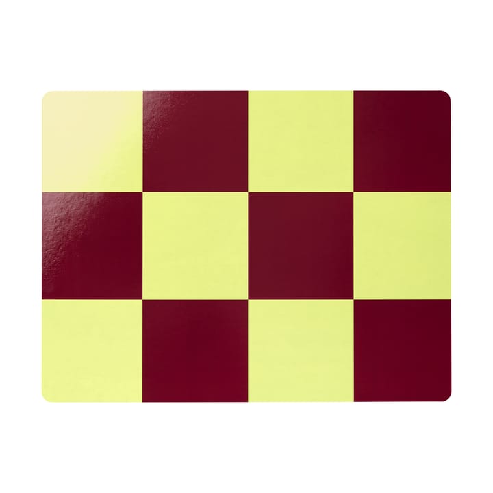 Check σουπλά 30x40 cm 2 τεμάχια - Butter-burgundy - Hem