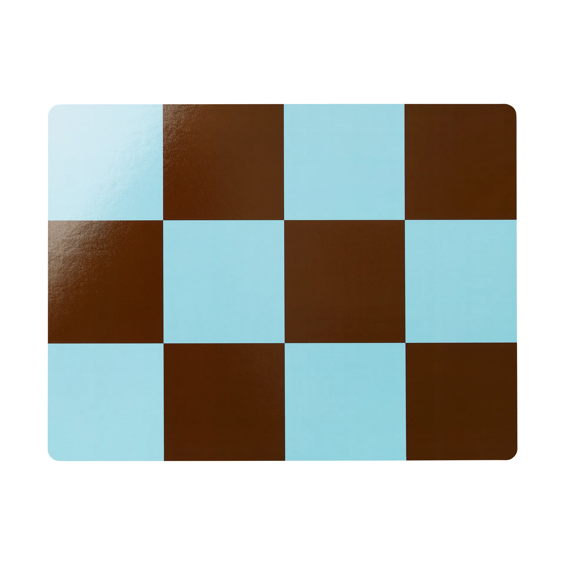 Check σουπλά 30x40 cm 2 τεμάχια, Light blue-chocolate Hem