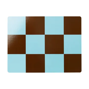 Check σουπλά 30x40 cm 2 τεμάχια - Light blue-chocolate - Hem