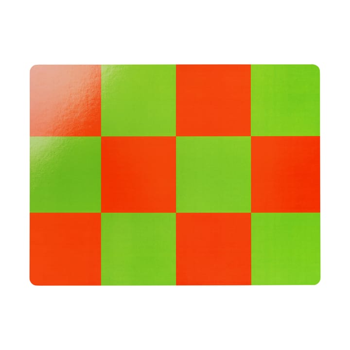 Check σουπλά 30x40 cm 2 τεμάχια - Red-green - Hem