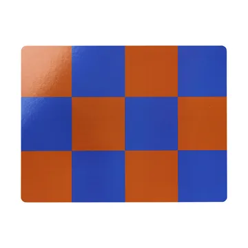 Check σουπλά 30x40 cm 2 τεμάχια - Terracotta-cobalt - Hem