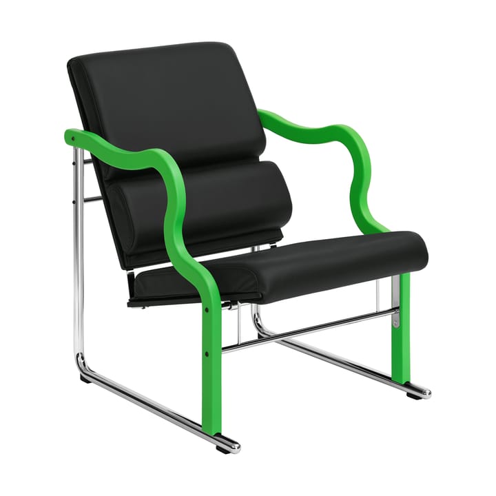 Experiment 501 lounge πολυθρόνα - Green-black leather - Hem