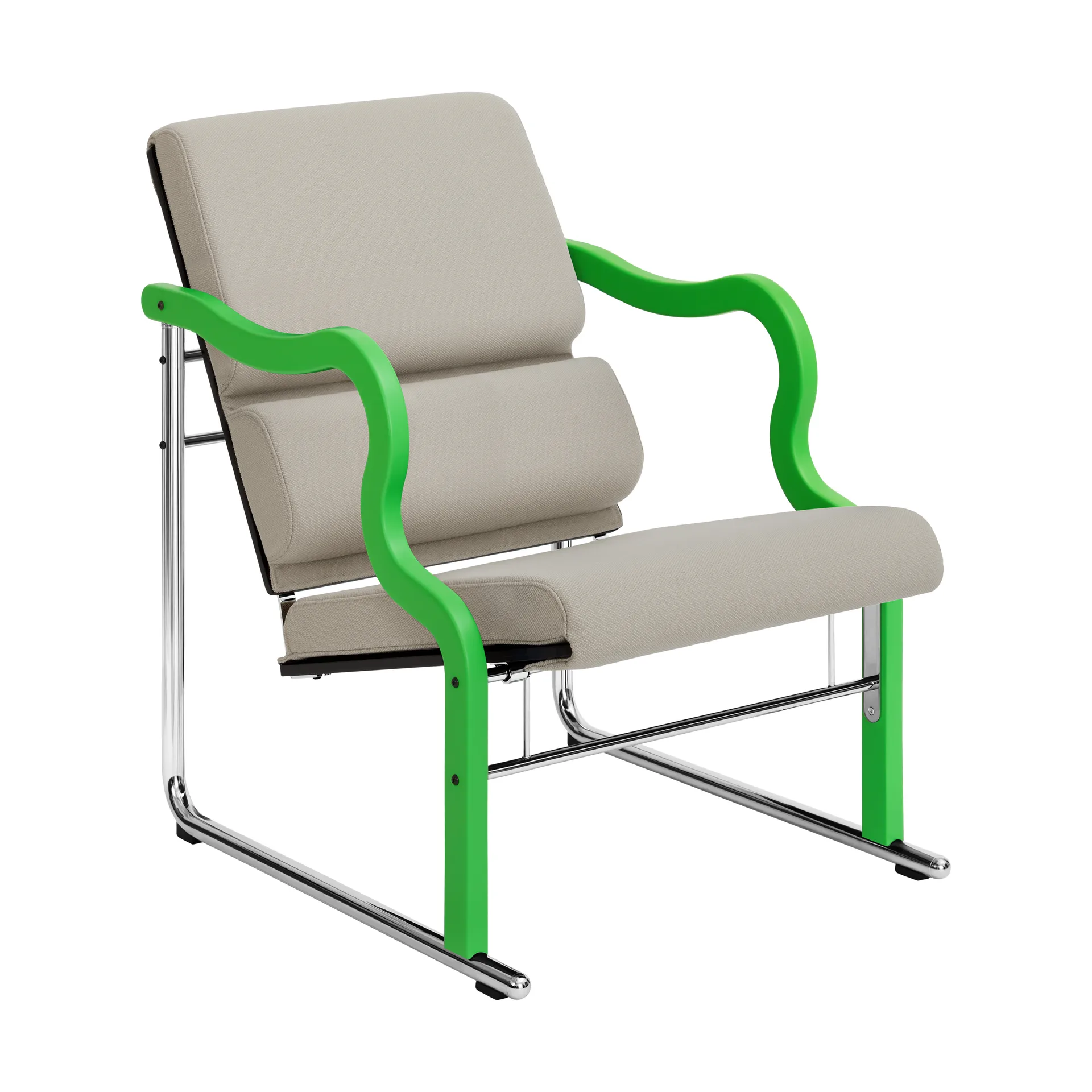 Experiment 501 lounge πολυθρόνα, Green-light beige Hem