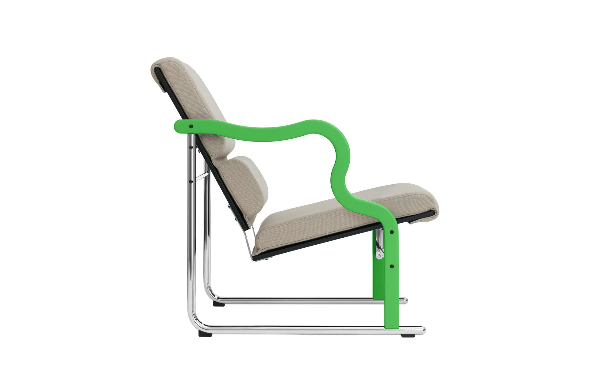 Experiment 501 lounge πολυθρόνα, Green-light beige Hem