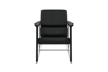 Experiment 502 lounge πολυθρόνα - Black-black leather - Hem