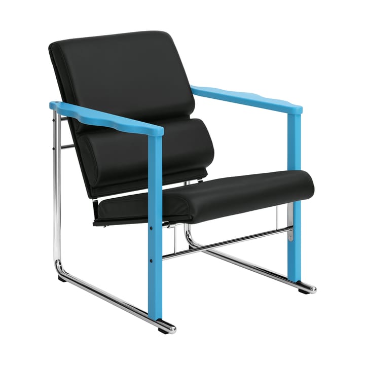 Experiment 502 lounge πολυθρόνα - Blue-black leather - Hem