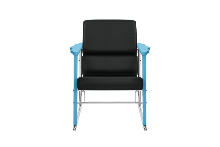 Experiment 502 lounge πολυθρόνα, Blue-black leather Hem