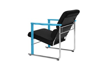 Experiment 502 lounge πολυθρόνα - Blue-black leather - Hem
