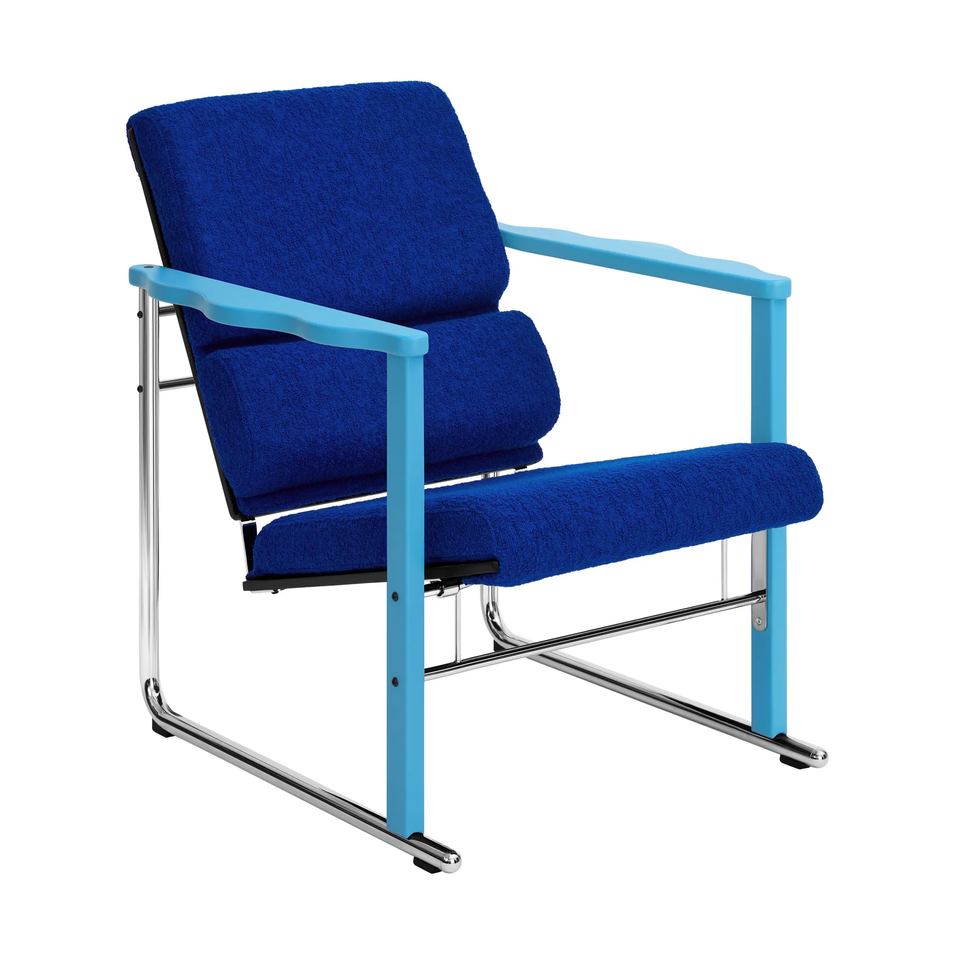 Experiment 502 lounge πολυθρόνα, Blue-ultramarine Hem