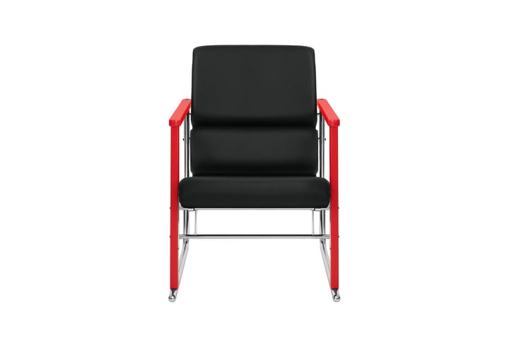 Experiment 503 lounge πολυθρόνα, Red-black leather Hem