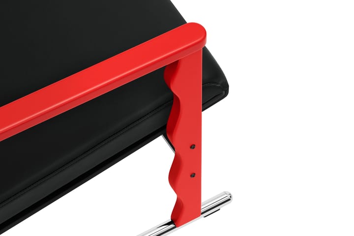 Experiment 503 lounge πολυθρόνα, Red-black leather Hem
