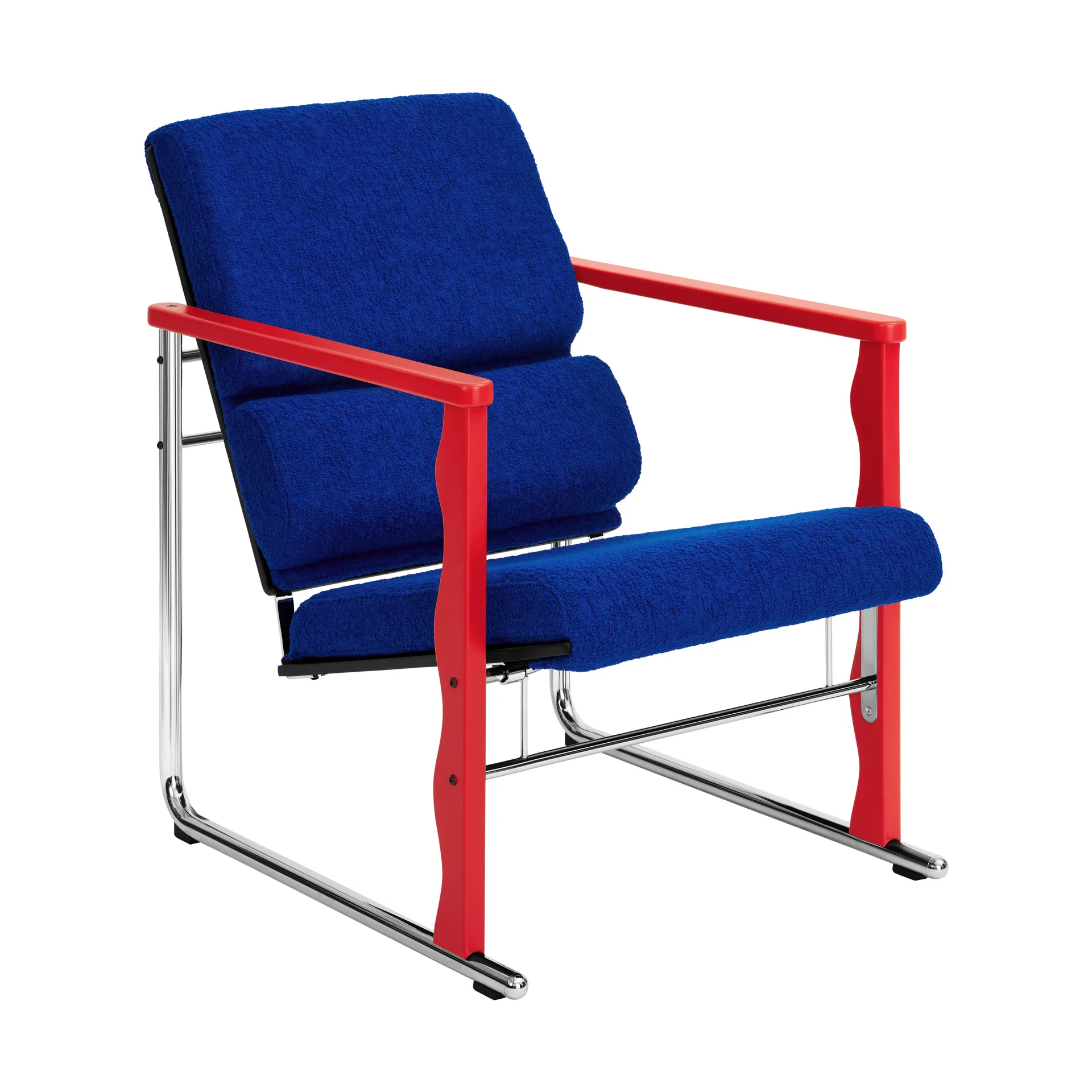 Experiment 503 lounge πολυθρόνα, Red-ultramarine Hem