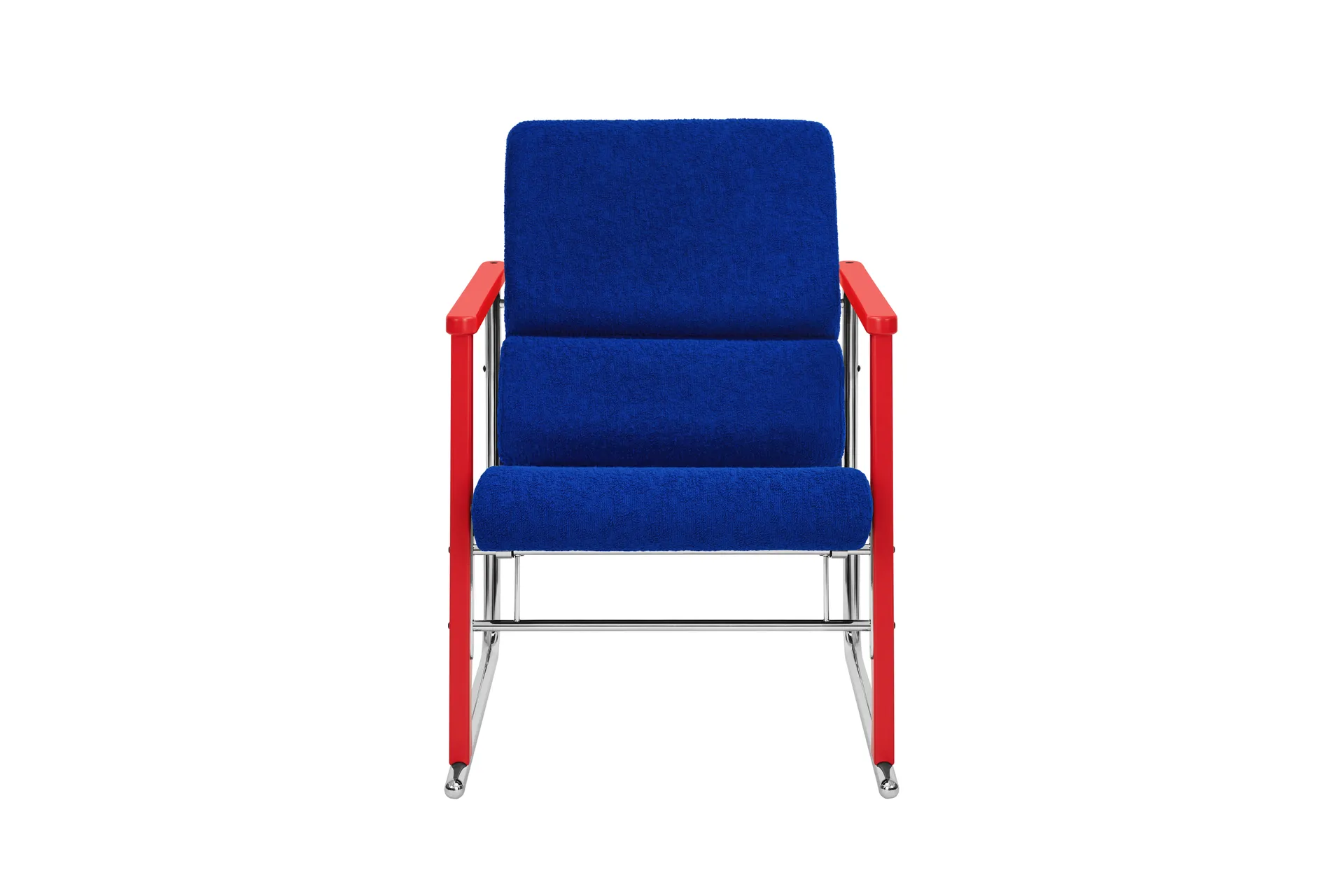 Experiment 503 lounge πολυθρόνα, Red-ultramarine Hem