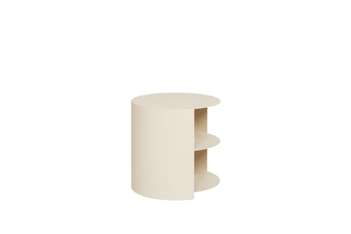 Hide τραπεζάκι Ø38x41 cm, Light ivory textured Hem