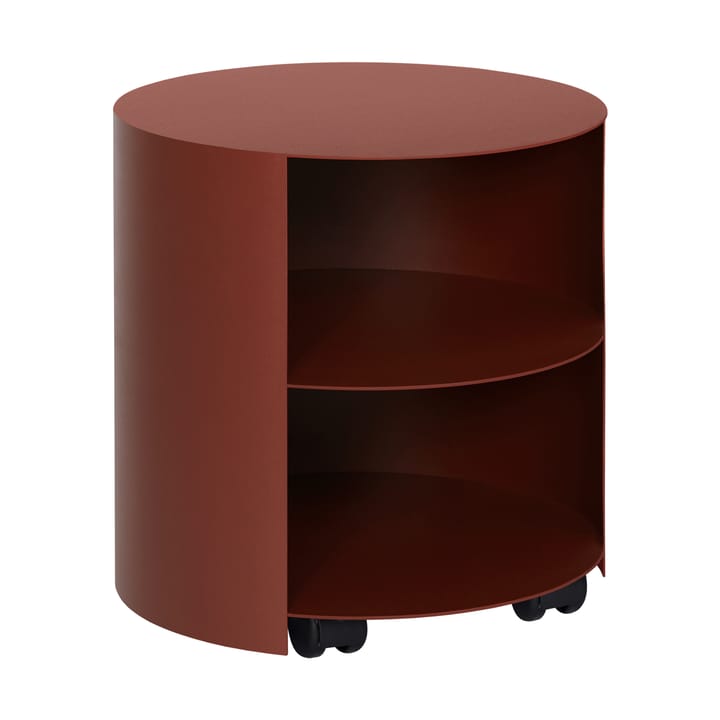 Hide τραπεζάκι Ø38x41 cm - Red brown textured - Hem