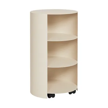 Hide βάθρο Ø38x68 cm - Light ivory textured - Hem