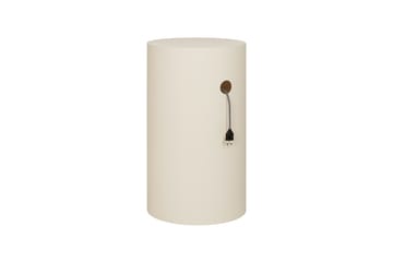 Hide βάθρο Ø38x68 cm - Light ivory textured - Hem