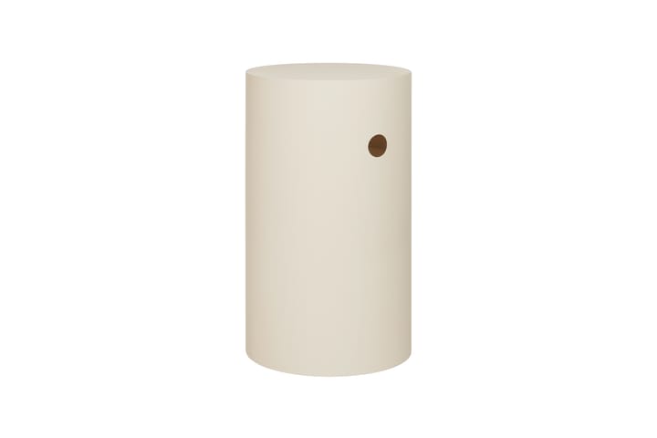 Hide βάθρο Ø38x68 cm, Light ivory textured Hem