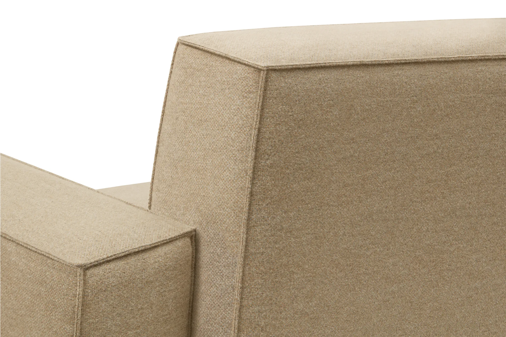 Hunk lounge πολυθρόνα με μπράτσα, Beige Hem