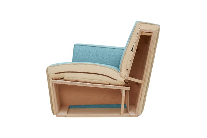 Hunk lounge πολυθρόνα με μπράτσα, Beige Hem