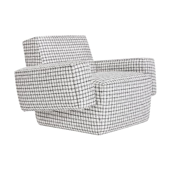 Hunk lounge πολυθρόνα με μπράτσα - Checkered black/white - Hem