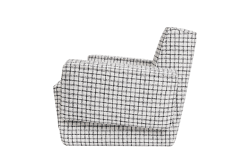 Hunk lounge πολυθρόνα με μπράτσα - Checkered black/white - Hem