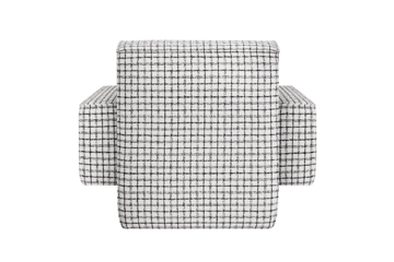 Hunk lounge πολυθρόνα με μπράτσα - Checkered black/white - Hem