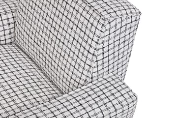 Hunk lounge πολυθρόνα με μπράτσα - Checkered black/white - Hem