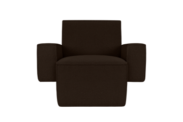 Hunk lounge πολυθρόνα με μπράτσα - Chocolate - Hem